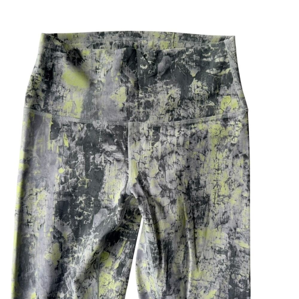 Lululemon Wunder Train High-Rise Tight Size 6 Grey Spruce Green Yellow Run Gym - Picture 3 of 7